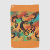 Arizona Woestijn Kunst Golfhanddoek (Voorkant)