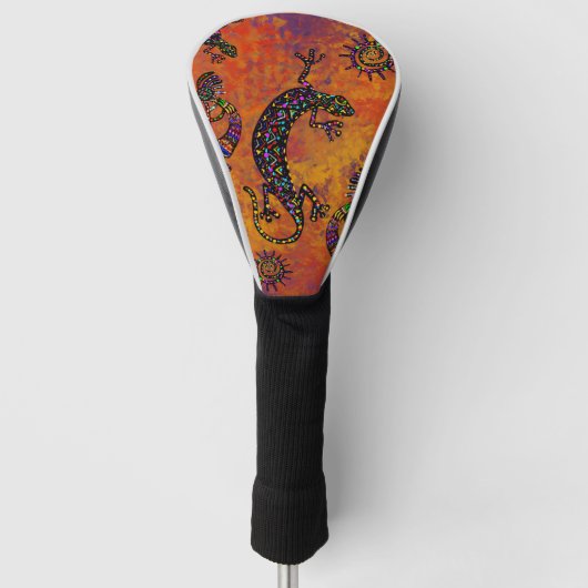 Arizona Woestijn Kunst Golfheadcover (Voorkant)