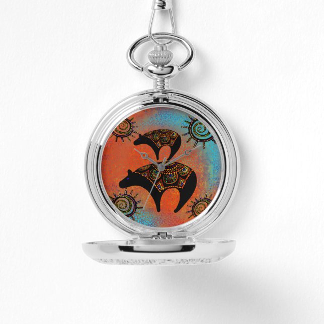 Arizona Woestijn Kunst Horloge (Voorkant)