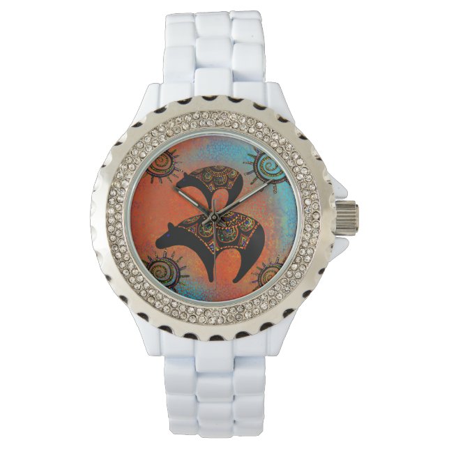 Arizona Woestijn Kunst Horloge (Voorkant)