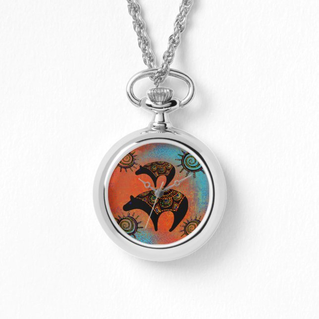 Arizona Woestijn Kunst Horloge (Voorkant)