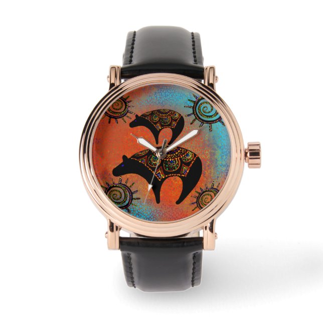 Arizona Woestijn Kunst Horloge (Voorkant)