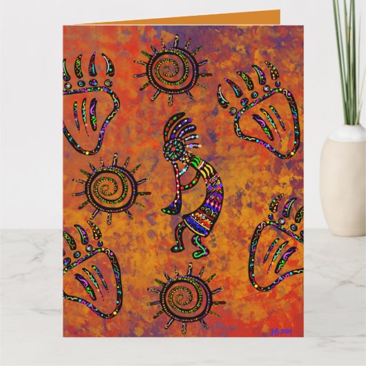 Arizona Woestijn Kunst Kaart (Voorkant)