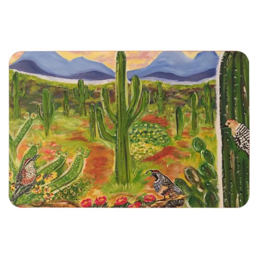 Arizona Woestijn Kunst Magneet (Horizontaal)