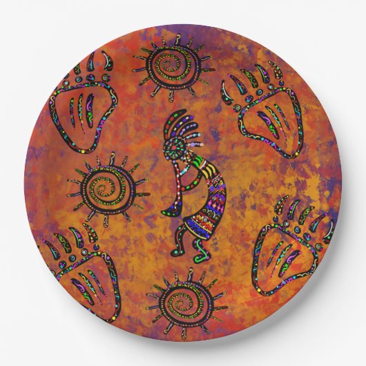 Arizona Woestijn Kunst Papieren Bordje (Voorkant)