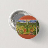 Arizona Woestijn Kunst Ronde Button 3,2 Cm (Voorkant /achterkant)