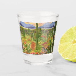 Arizona Woestijn Kunst Shot Glas