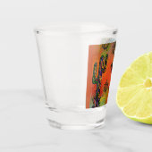Arizona Woestijn Kunst Shot Glas (Links)
