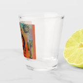 Arizona Woestijn Kunst Shot Glas (Rechts)