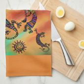 Arizona Woestijn Kunst Theedoek (Quarter Fold)