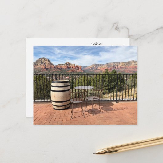 Arizona Woestijn Souvenir Briefkaart (Voorkant / Achterkant in situ)