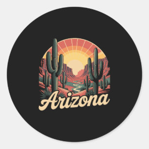Arizona Woestijn Zuidwesten Reis Avontuur Vakantie Ronde Sticker