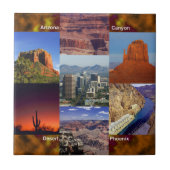 Arizona woestijncollage tegeltje (Voorkant)