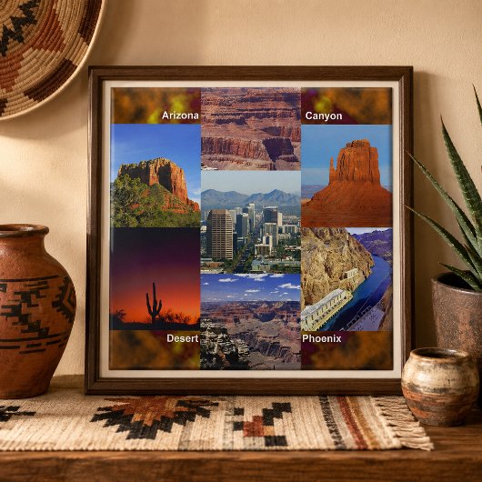 Arizona woestijncollage tegeltje