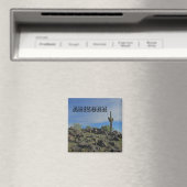Arizona Woestijnlandschap Foto Saguaro Cactus Magneet (Insitu (Vaatwasser))