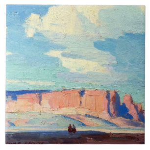 Arizona Wolken door Edgar Payne Tegeltje