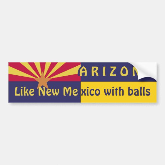 Arizona: Zoals New Mexico Bumpersticker (Voorkant)