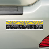 Arizona Zombie Hunting Permit Bumpersticker (Op auto)