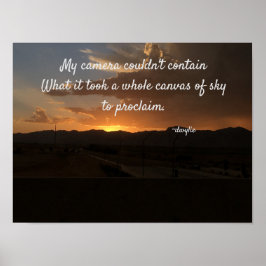 Arizona Zonsondergang Poster