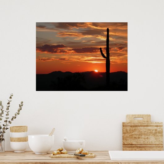 Arizona Zonsondergang Poster (Keuken)