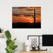 Arizona Zonsondergang Poster (Thuiskantoor)
