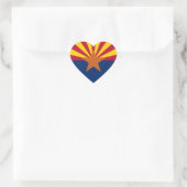 Arizonaanse vlag hart sticker (Tas)