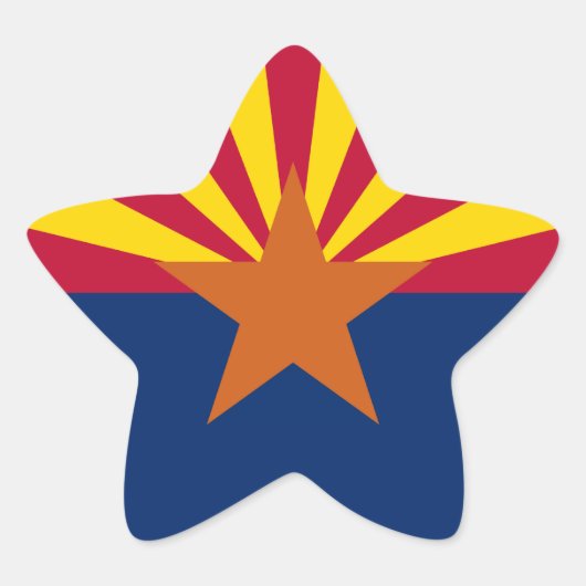 Arizonaanse vlag ster sticker (Voorkant)