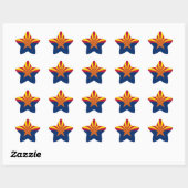 Arizonaanse vlag ster sticker (Vel)