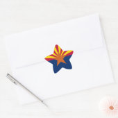 Arizonaanse vlag ster sticker (Envelop)