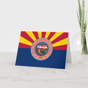 Arizonaanse Vlag & Zegel, Vlag van Arizona Kaart
