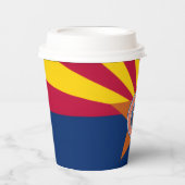 Arizonan Flag & Seal, Flag of Arizona Papieren Bekers (Voorkant)