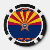 Arizonan Flag & Seal, Flag of Arizona Poker Chips (Achterkant)