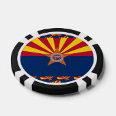 Arizonan Flag & Seal, Flag of Arizona Poker Chips (Enkel)