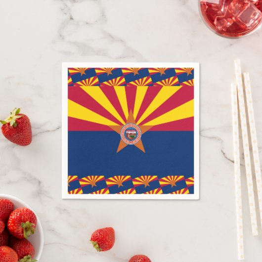 Arizonan Flag & Seal, Flag of Arizona Servet (Insitu)