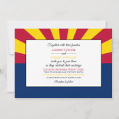 Arizonan vlag, vlag van Arizona bruiloft Kaart (Voorkant)