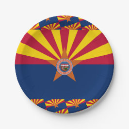 Arizonan Vlag & Zegel, Vlag van Arizona Papieren Bordje