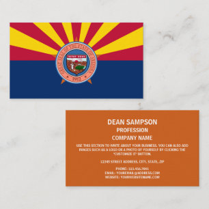 Arizonan Vlag & Zegel, Vlag van Arizona Visitekaartje
