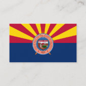 Arizonan Vlag & Zegel, Vlag van Arizona Visitekaartje (Voorkant)
