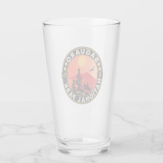 Arizona's Saguaro National Park  Glas (Achterkant)