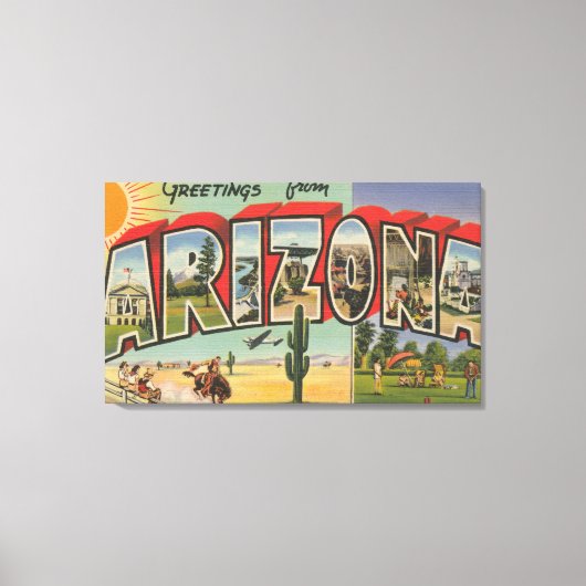 ArizonaThe SunLarge Letter ScenesArizona Canvas Afdruk (Voorkant)