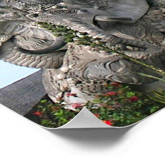 Arjuna Statue Poster (Hoek)