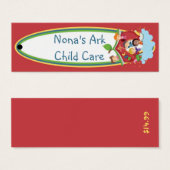 Ark Child Care Hang Label Mini Visitekaartjes (Voorkant /achterkant)