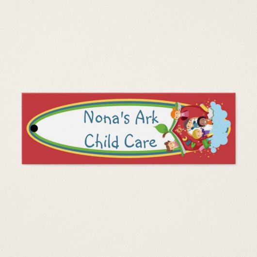 Ark Child Care Hang Label Mini Visitekaartjes (Voorkant)