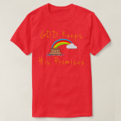 Ark en Rainbow God houdt zijn beloften aan Noah Re T-shirt (Design voorkant)