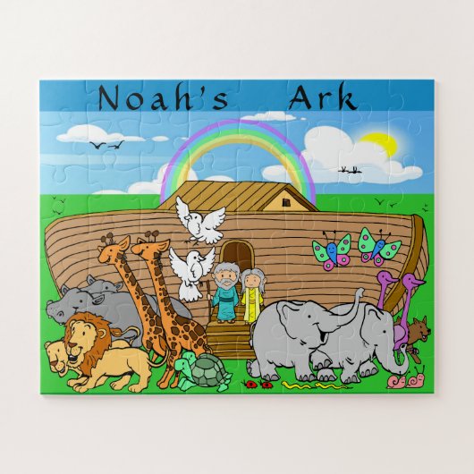 Ark Jigzaag Puzzle van Noah Legpuzzel (Horizontaal)