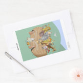 Ark lassen rechthoekige Sticker (Envelop)