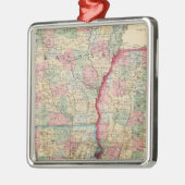 Ark, Miss, La Map van Mitchell Metalen Ornament (Links)