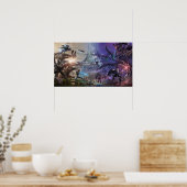 ARK Survival Evolved Dinosaur War Zone Poster (Keuken)
