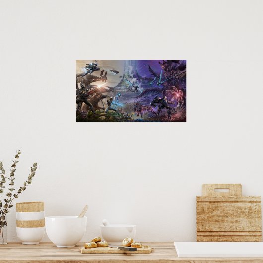 ARK Survival Evolved Dinosaur War Zone Poster (Keuken)