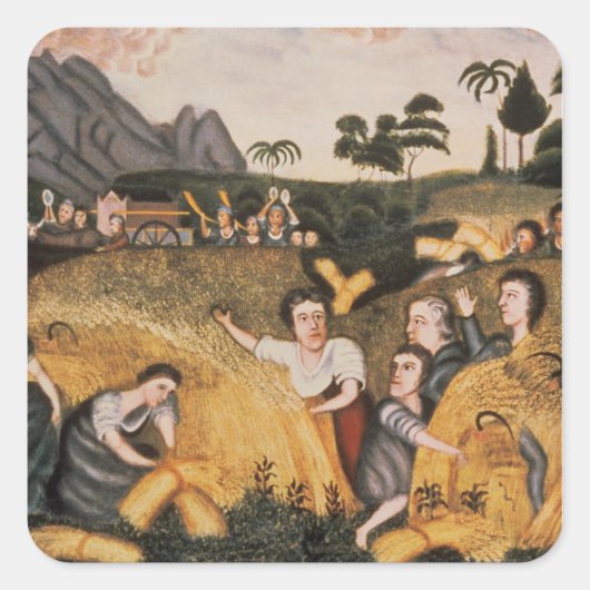Ark van het convenant, c.1865-80 vierkante sticker (Voorkant)